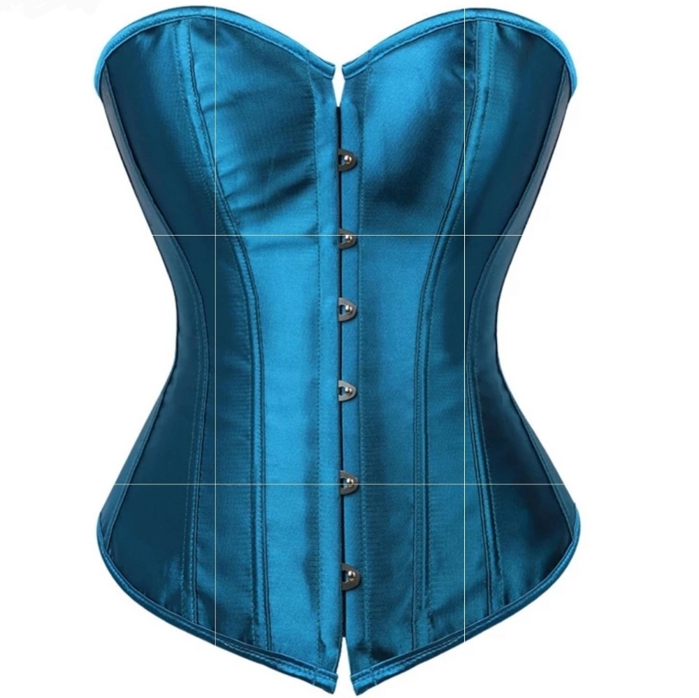  Corsets for Women Bustier Sexy Satin Lace up Over